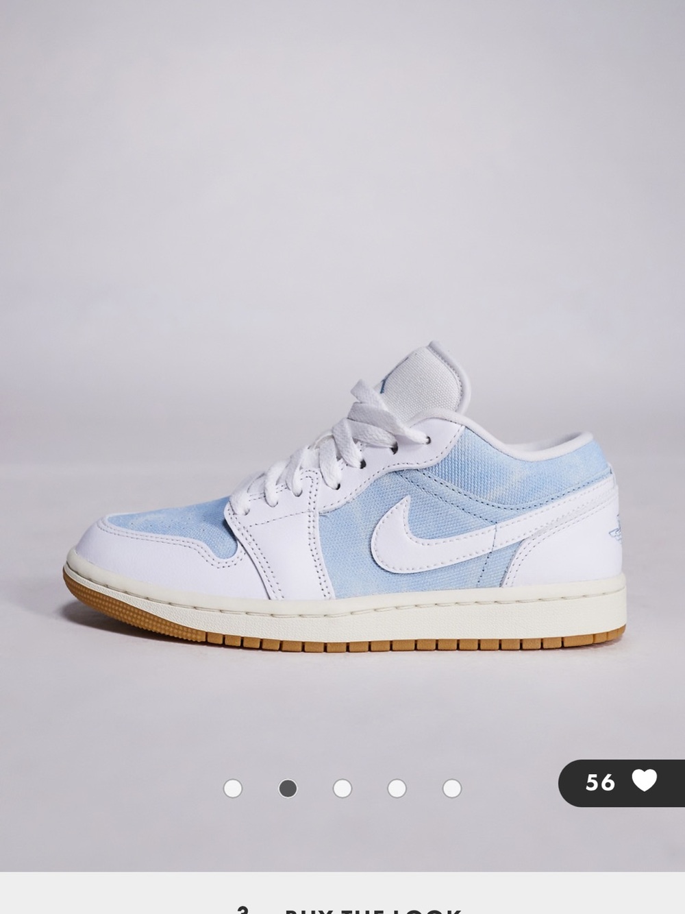 Nike Air Jordan 1 Low Aluminum Wolf Grey Women’s Size 8.5 sneakers